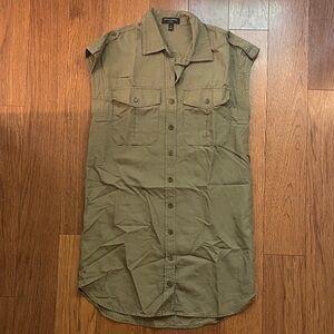 Banana Republic Army Green Dress